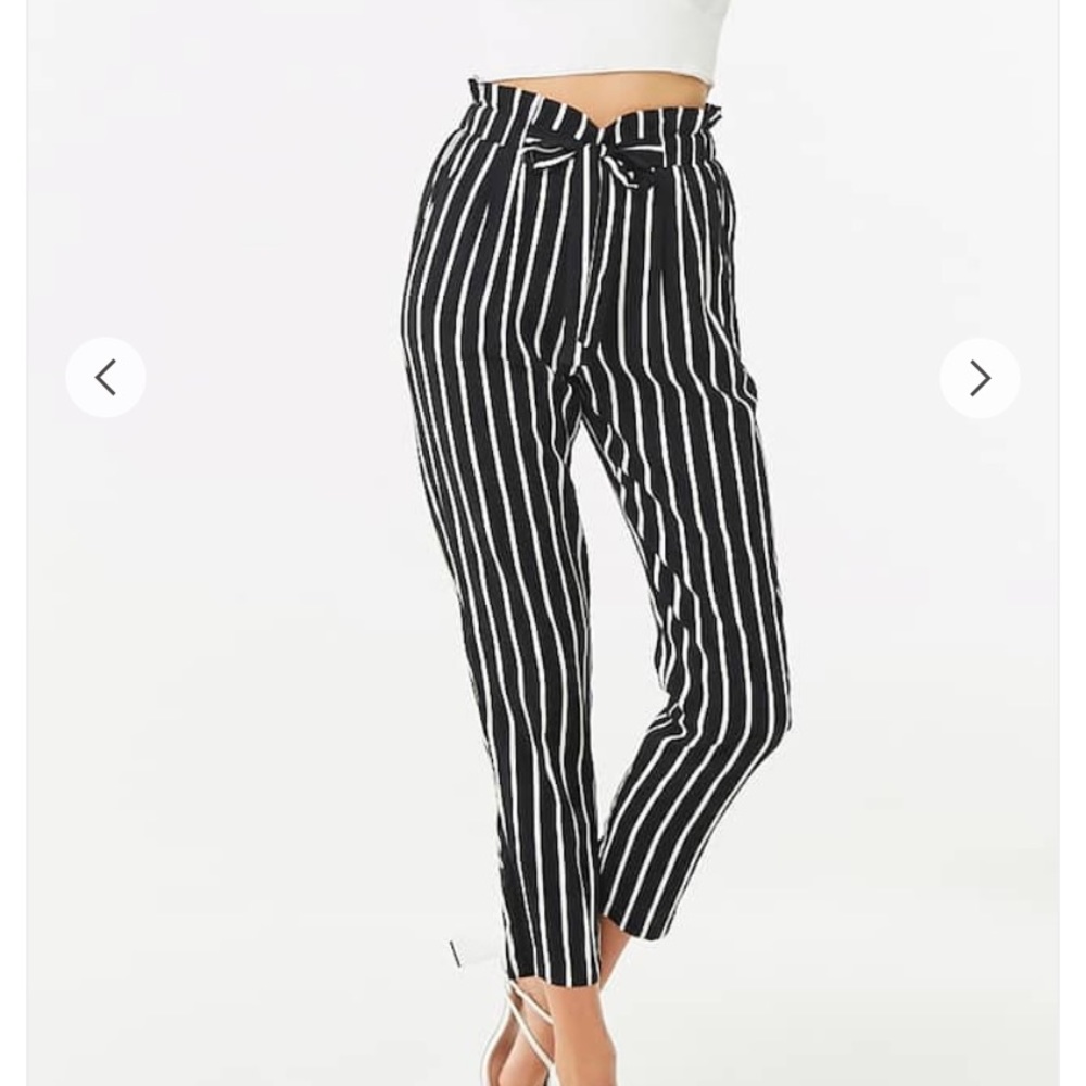 Forever 21 Paperbag Style High Waisted Pants